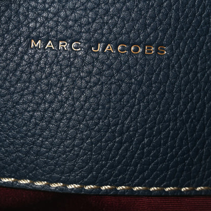 Marc Jacobs Grained Calfskin Grind Shopper Tote Blue Sea 7 of 9
