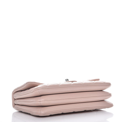 Chanel Lambskin Quilted Medium 3 Flap Light Pink 5 of 11