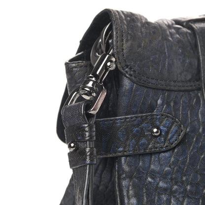 Mulberry Metallic Shrunken Calfskin Medium Alexa Midnight Blue 6 of 8