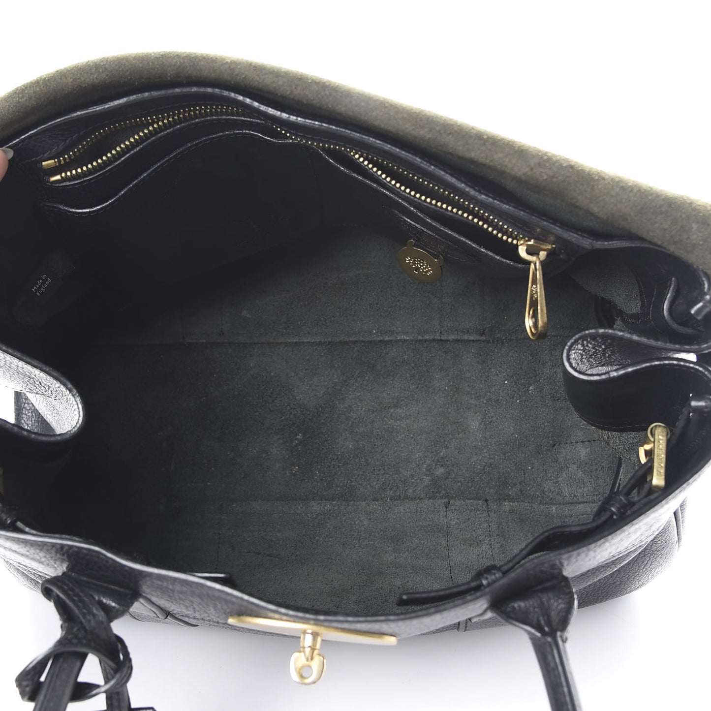 Natural Leather Small Bayswater Black