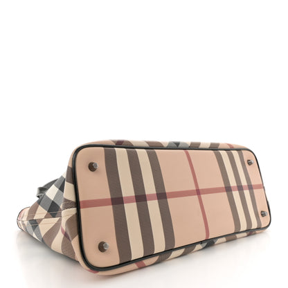 Burberry Supernova Check Small Nickie Tote Black 4 of 11