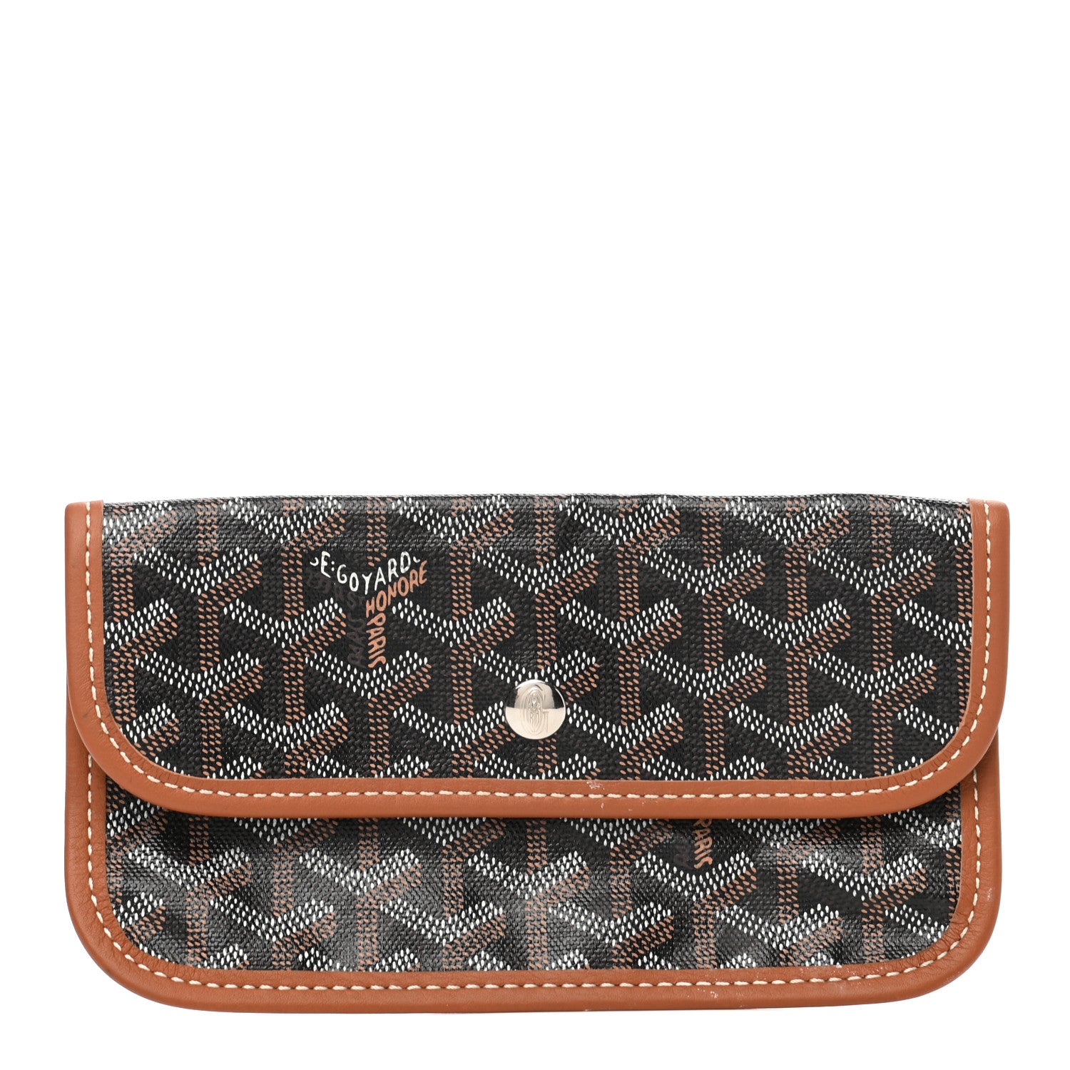 Goyard Goyardine Pouch Black Gold 1 of 6