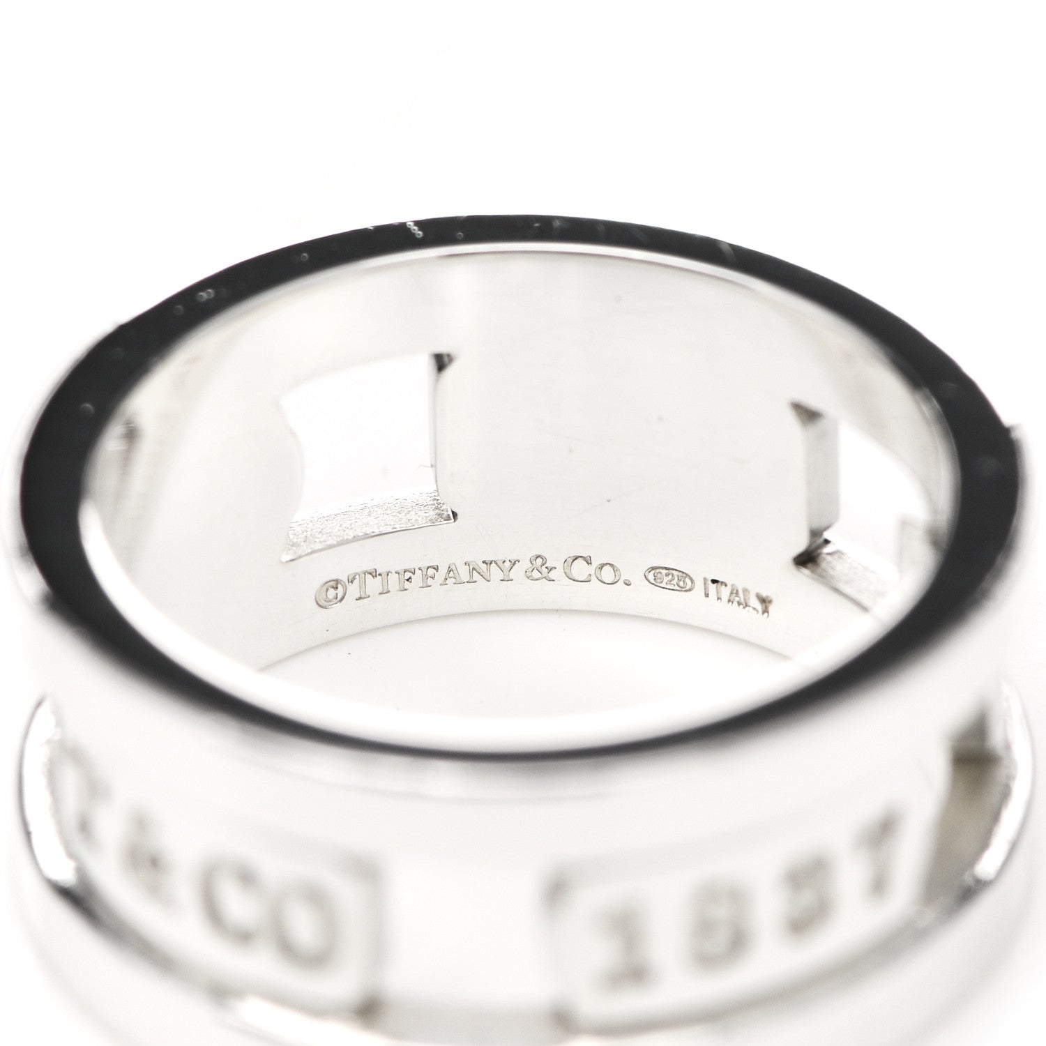 Tiffany Sterling Silver 1837 Elements Ring 54 7 3 of 5
