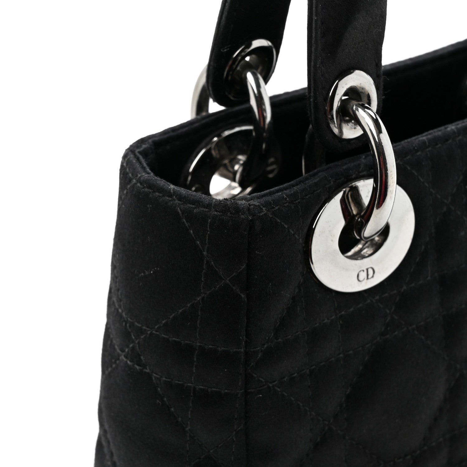 Christian Dior Satin Cannage Mini Lady Dior Black 16 of 20