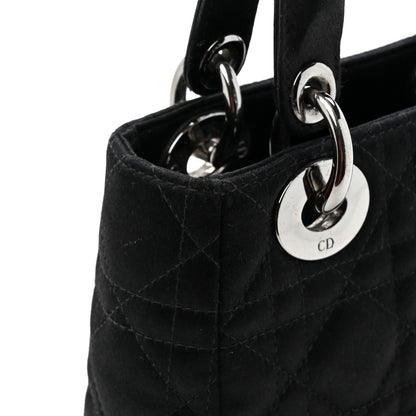 Christian Dior Satin Cannage Mini Lady Dior Black 16 of 20