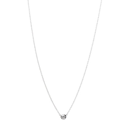 Tiffany Platinum Diamond .33ct Elsa Peretti Diamonds by the Yard Pendant Necklace 1 of 11