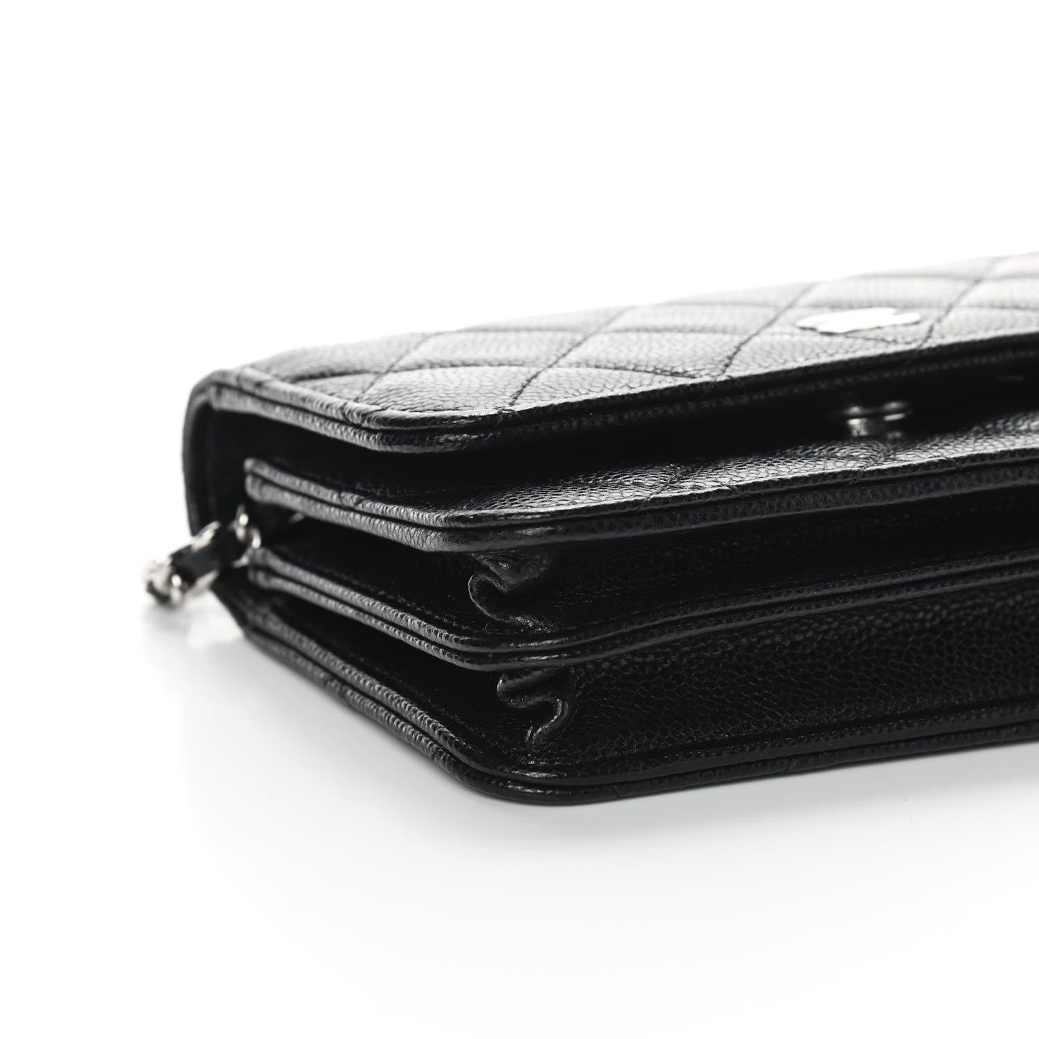 Chanel Caviar Quilted Mini Wallet On Chain WOC Black 7 of 8