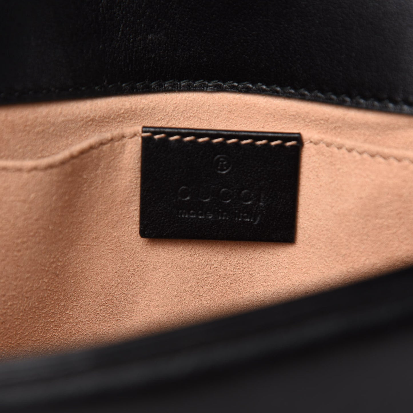 Calfskin Matelasse Mini GG Marmont Shoulder Bag Black