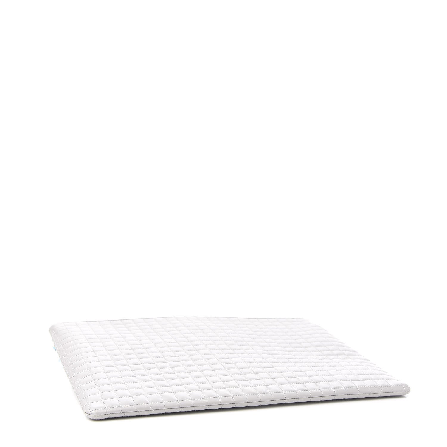 Celine Lambskin Quilted Zip Pouch Grey 3 of 7