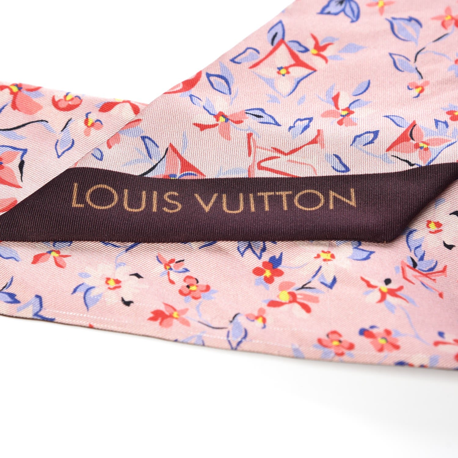Louis Vuitton Silk Monogram Floral Bandeau Pink 3 of 3