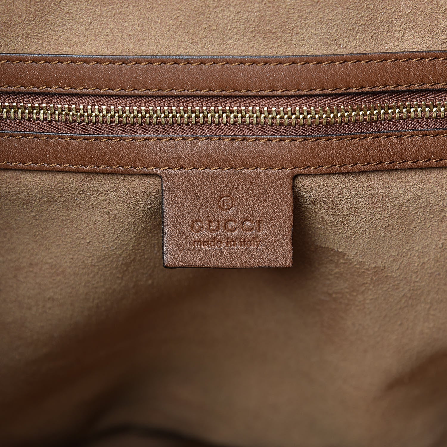 Gucci GG Supreme Monogram Large Linea A Hobo Light Brown 6 of 11