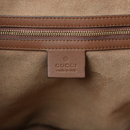 Gucci GG Supreme Monogram Large Linea A Hobo Light Brown 6 of 11