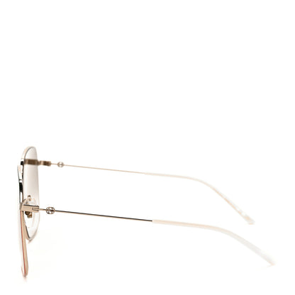 Gucci Web Rectangular Frame Interlocking G Sunglasses GG0394S Green Red 3 of 7