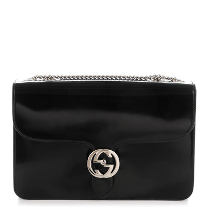 Gucci Shade Lux Calfskin Interlocking G Shoulder Bag Black 1 of 6