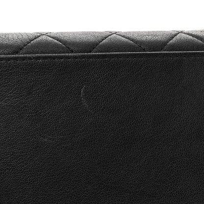 Chanel Shiny Sheepskin Quilted Large Trapezio Flap Black 13 of 20