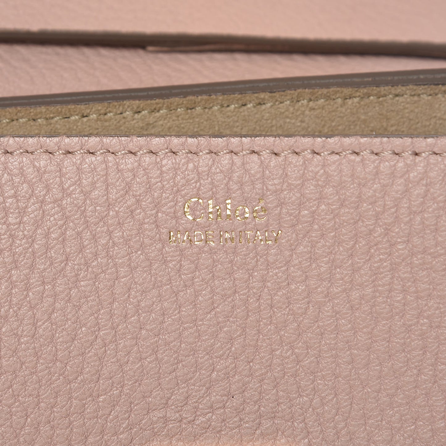Grained Lambskin Mini Drew Shoulder Bag Cement Pink