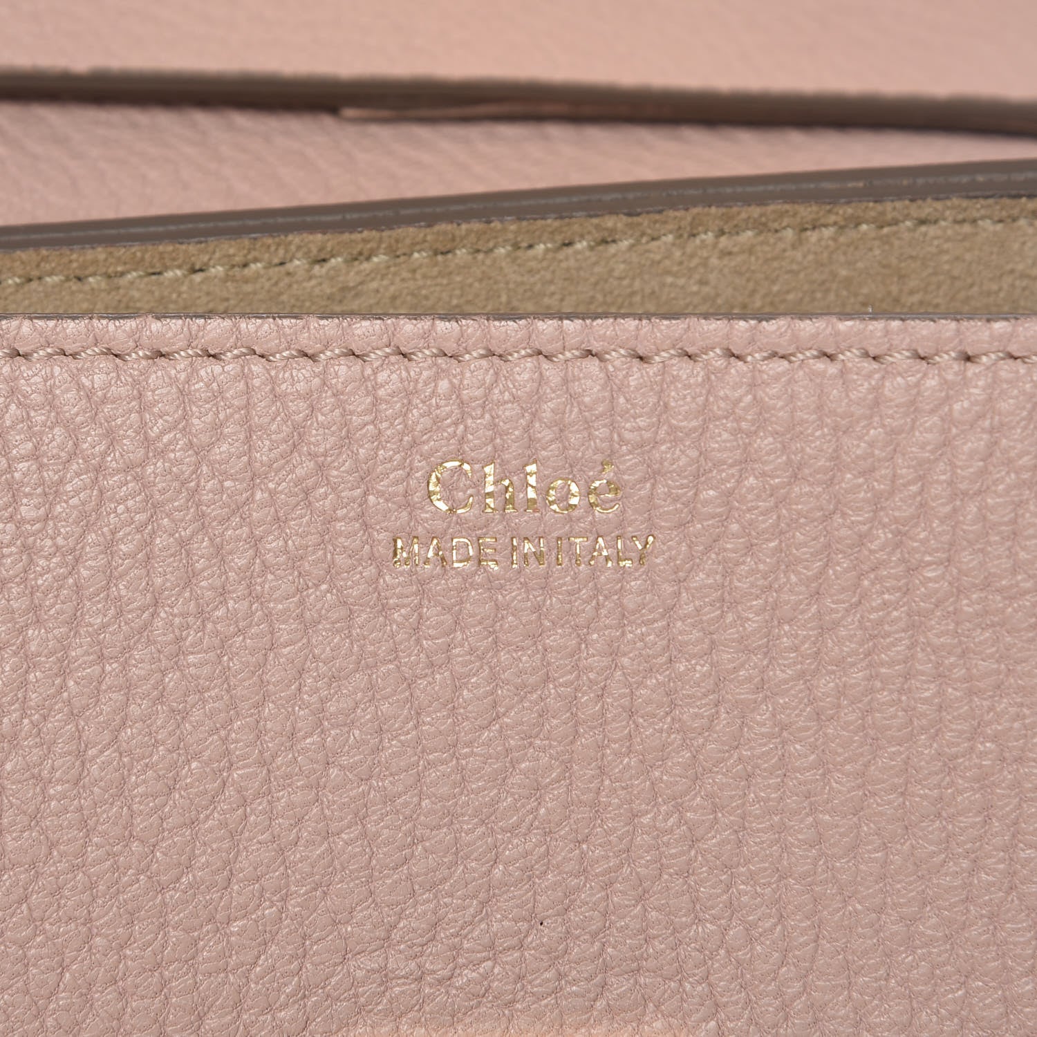 Chloe Grained Lambskin Mini Drew Shoulder Bag Cement Pink 6 of 9