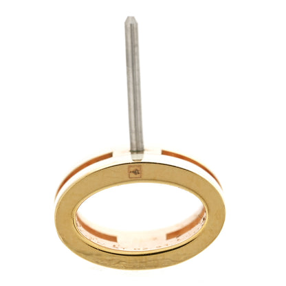 Hermes Gold Lacquered Mini Pop H Earrings White 4 of 4