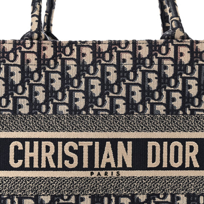 Christian Dior Oblique Medium Book Tote Blue Multicolor 8 of 13