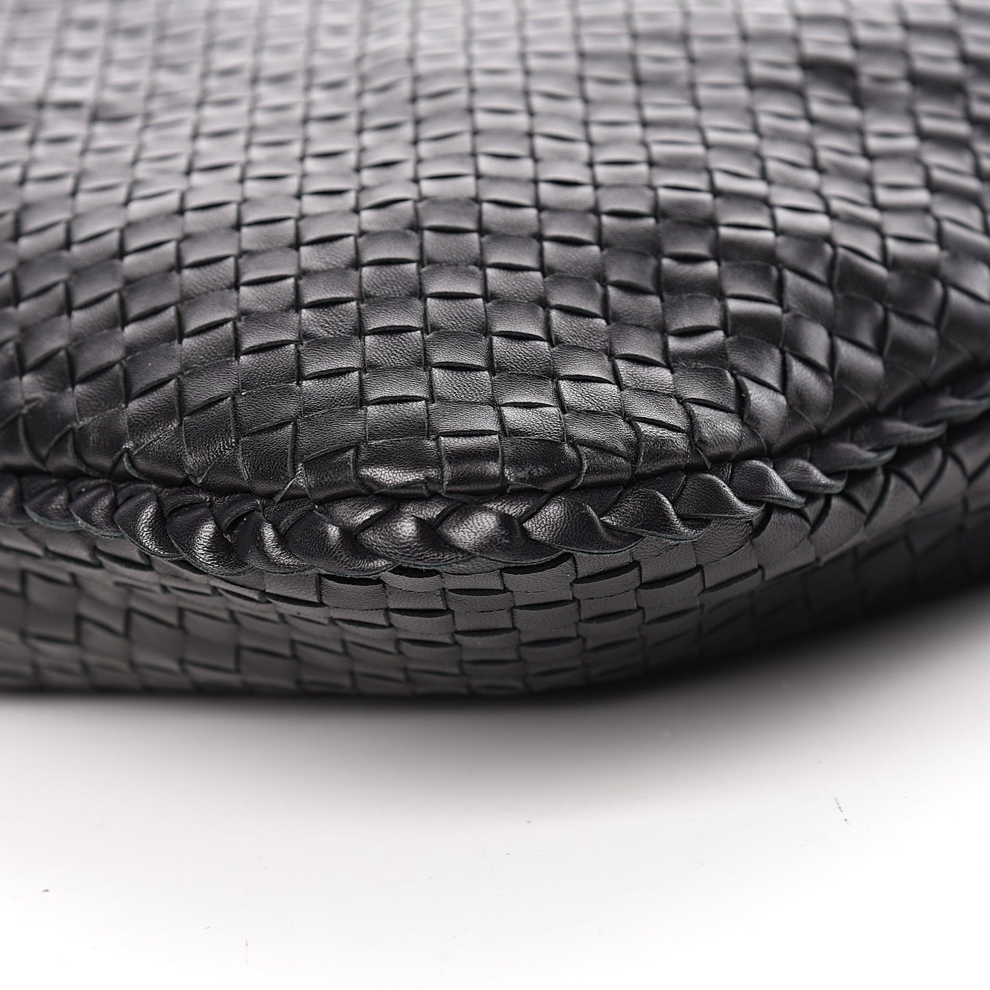 Nappa Intrecciato Large Veneta Hobo Black
