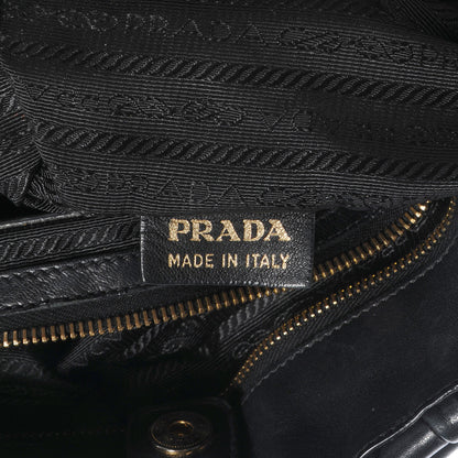 Prada Nappa Leather Gaufre Tote Nero Black 7 of 9