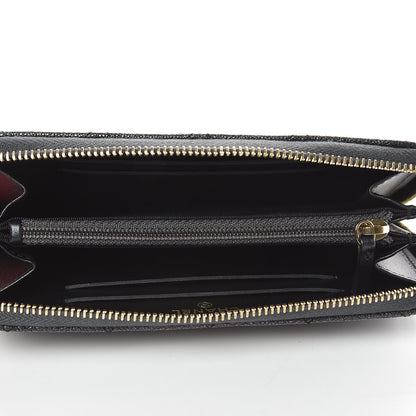 Chanel Iridescent Caviar Quilted Medium Zip Around Wallet Black 5 of 8