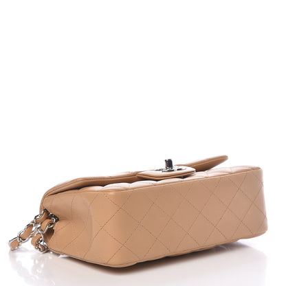 Chanel Lambskin Quilted Mini Rectangular Flap Beige 4 of 12