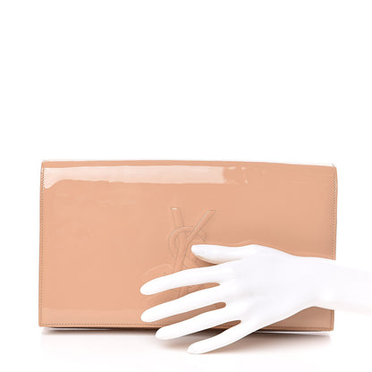 Saint Laurent Patent Calfskin Large Belle De Jour Clutch Chair 2 of 8