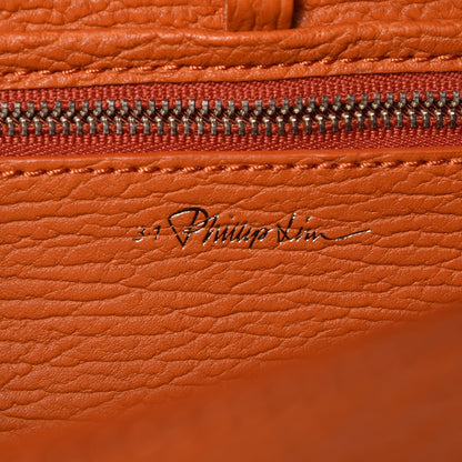 3.1 Phillip Lim 3.1 Textured Calfskin Large Pashli Satchel Mandarin 7 of 8