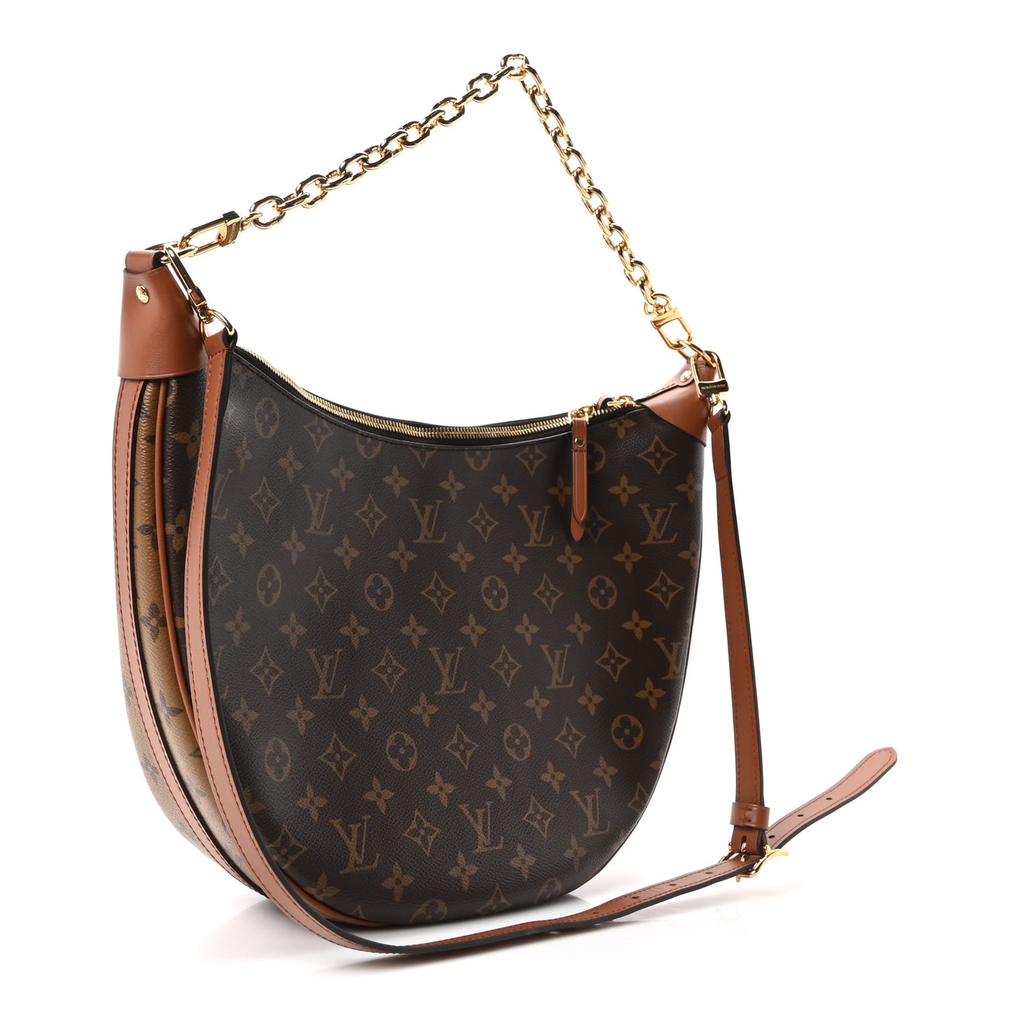 Reverse Monogram Loop Hobo
