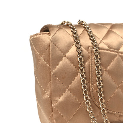 Chanel Satin Quilted Precious Jewel East West Flap Beige 10 of 10