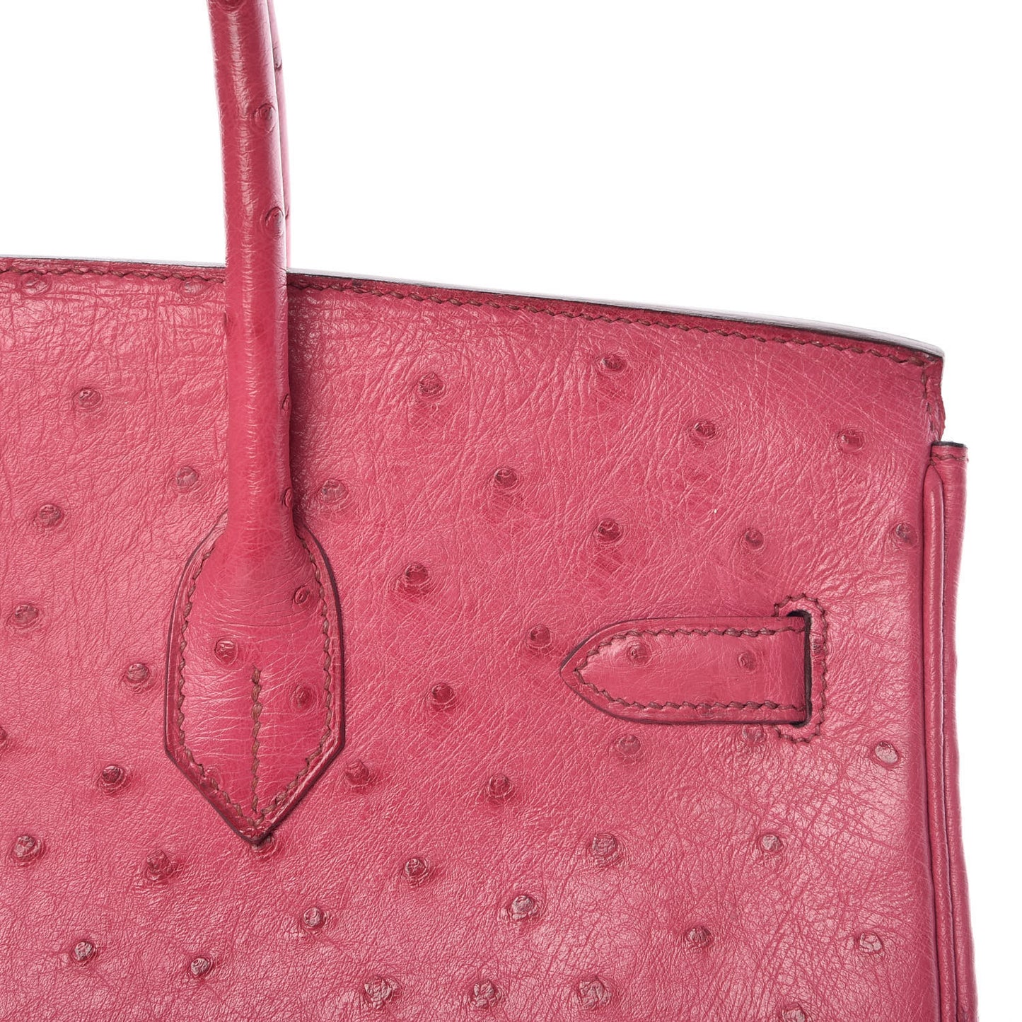 Ostrich Birkin 35 Fuchsia