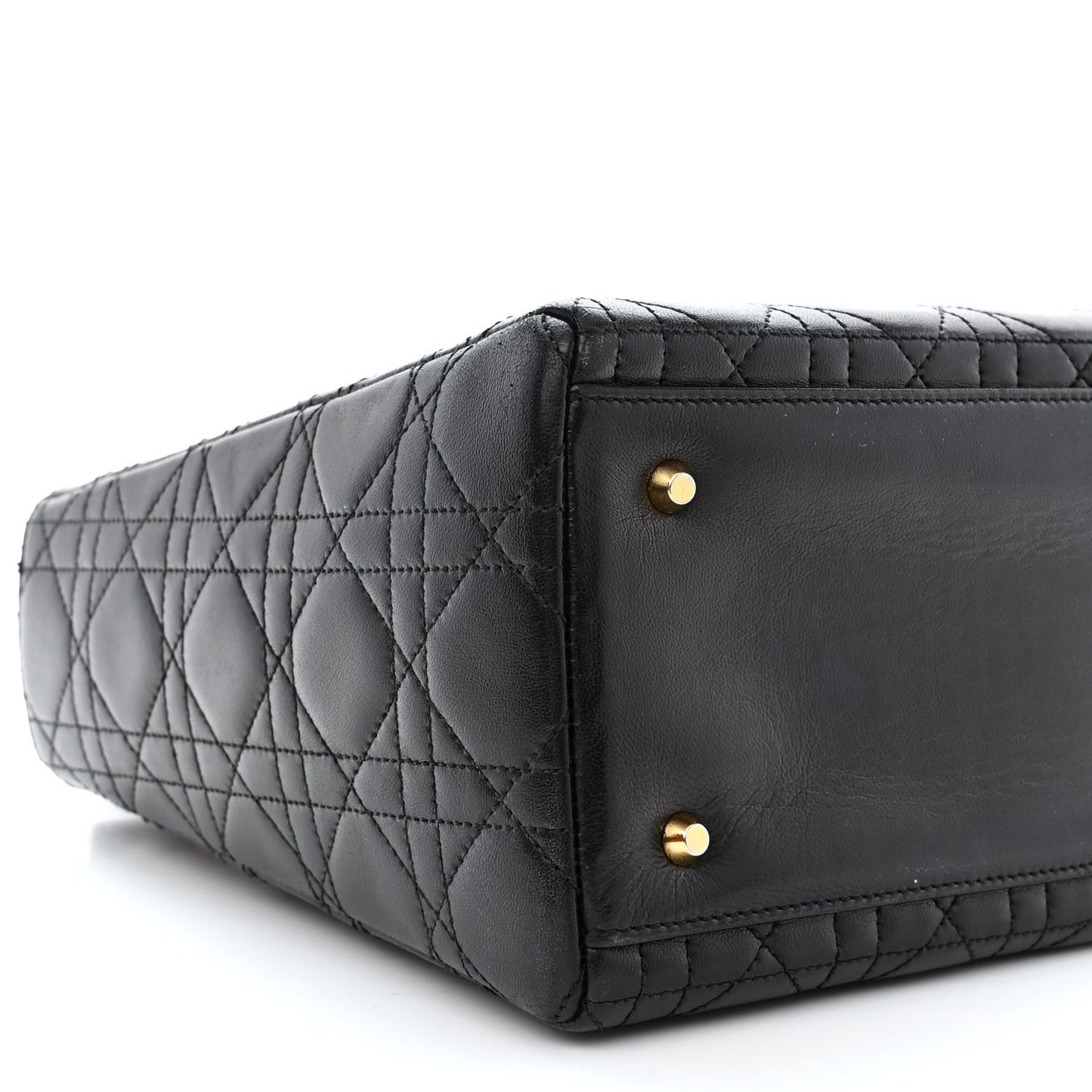 Lambskin Cannage Medium Lady Dior Black