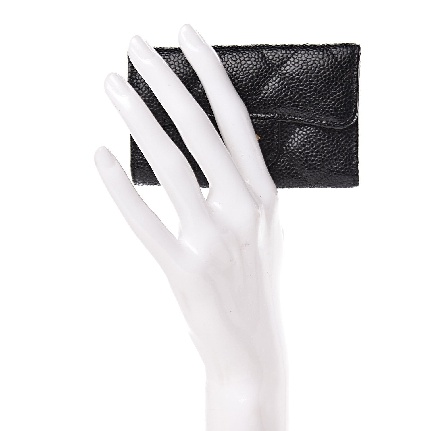 Chanel Caviar Quilted 6 Key Holder Black 2 of 9