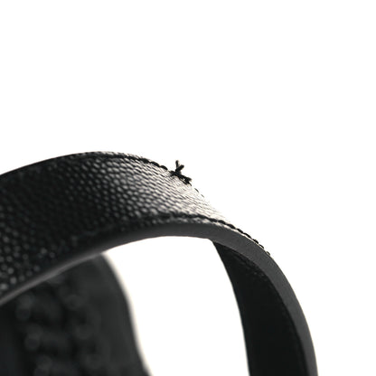 Saint Laurent Grain De Poudre Textured Mixed Matelasse Large Triquilt Monogram Monochrome Satchel Black 10 of 10