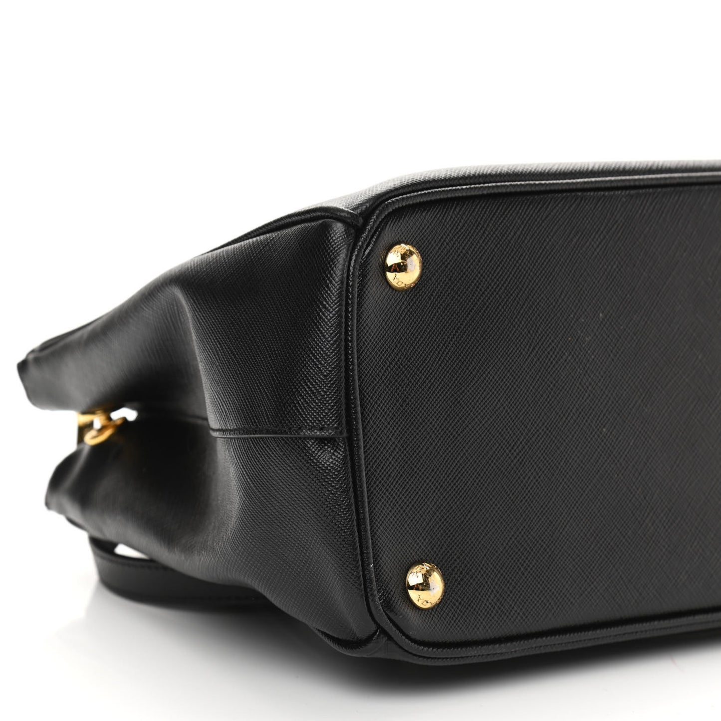Saffiano Small Galleria Double Zip Tote Black