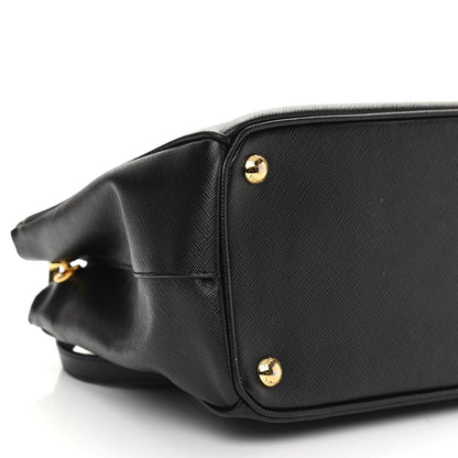 Prada Saffiano Small Galleria Double Zip Tote Black 9 of 10