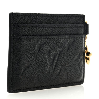Louis Vuitton Empreinte Monogram LV Charms Card Holder Black 3 of 6