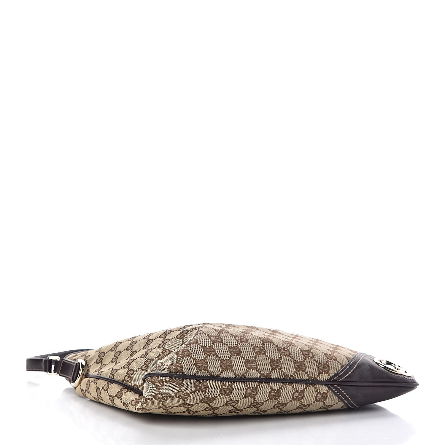 Gucci Monogram Medium New Britt Hobo Dark Brown 4 of 13