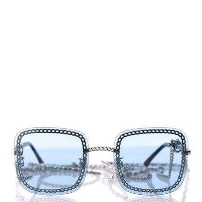 Chanel Chain Square Sunglasses 4244 Blue 3 of 7