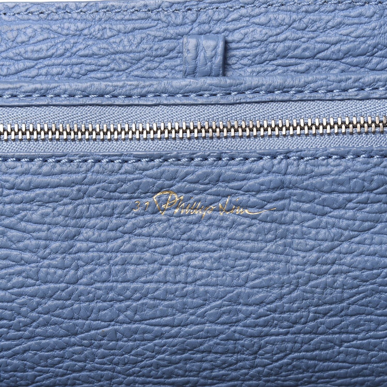 3.1 Phillip Lim 3.1 Textured Calfskin Medium Pashli Satchel Light Blue 6 of 13