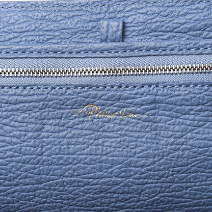 3.1 Phillip Lim 3.1 Textured Calfskin Medium Pashli Satchel Light Blue 6 of 13