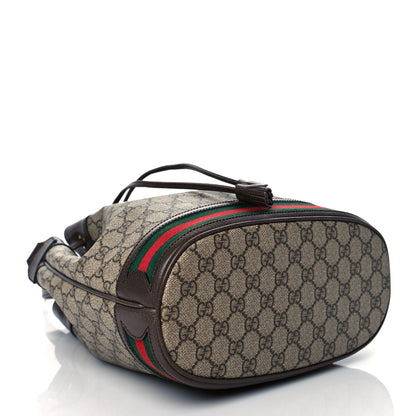 Gucci GG Supreme Monogram Web Ophidia Bucket Bag Brown 3 of 9