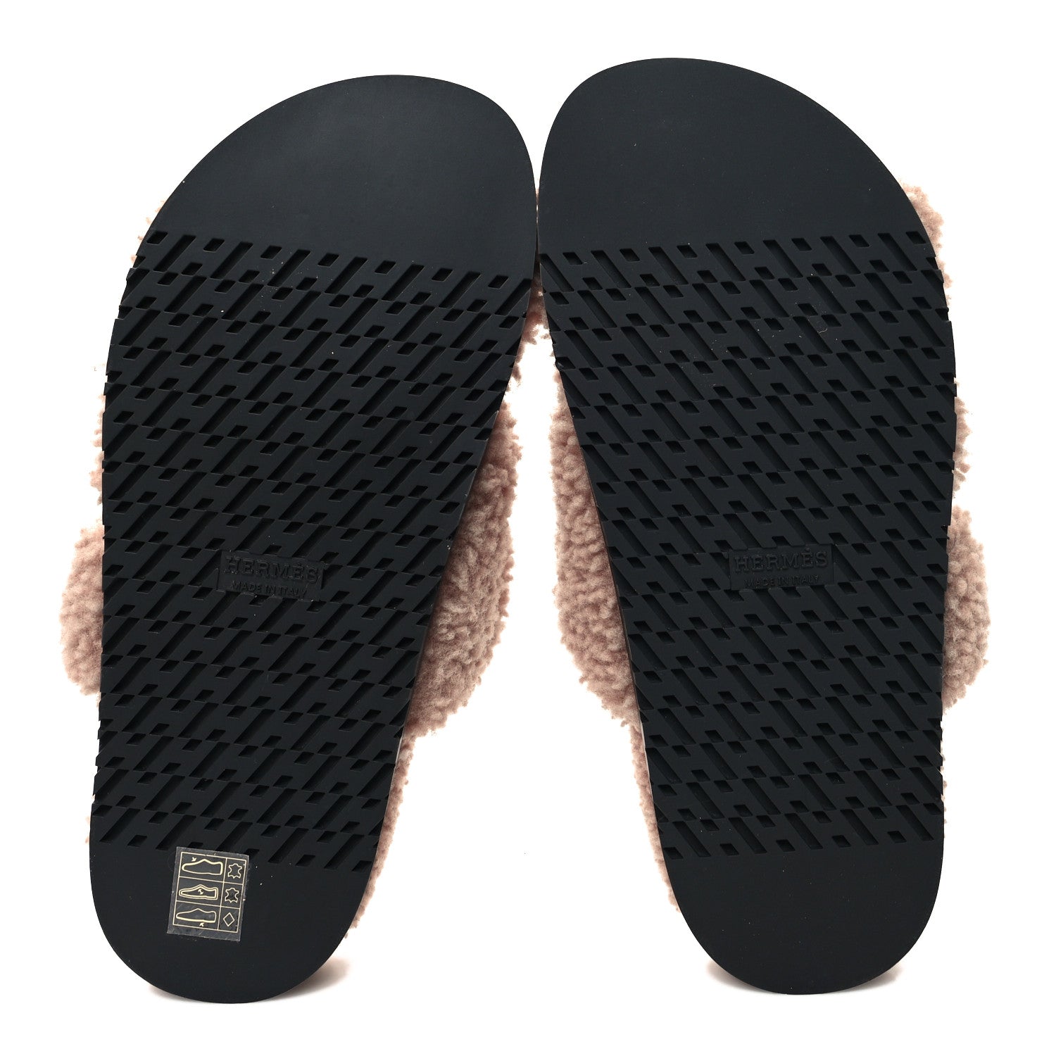 Hermes Woolskin Womens Chypre Sandals 38 Bois De Santal 5 of 8