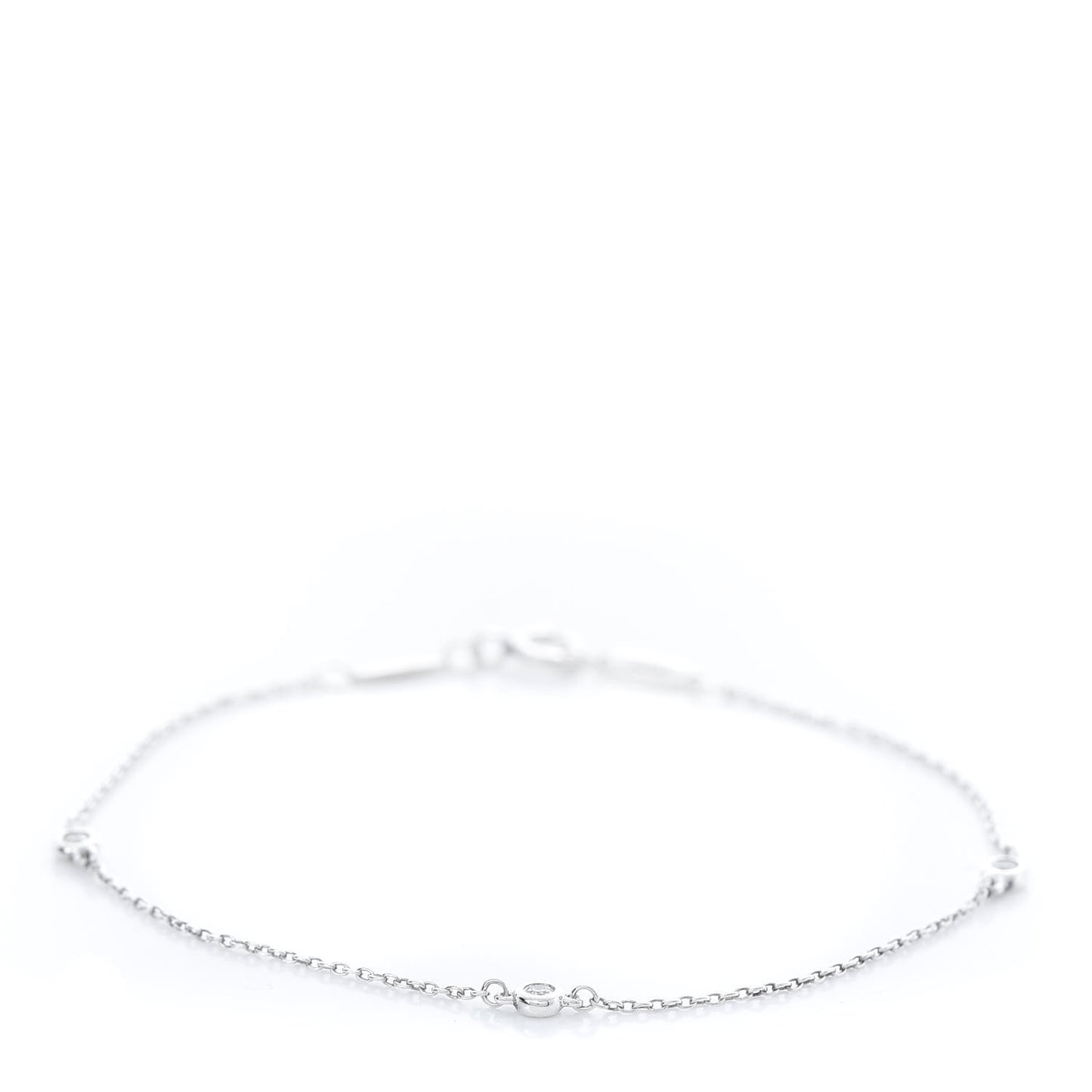 Sterling Silver Diamond .09ct Elsa Peretti Diamonds By The Yard Bracelet