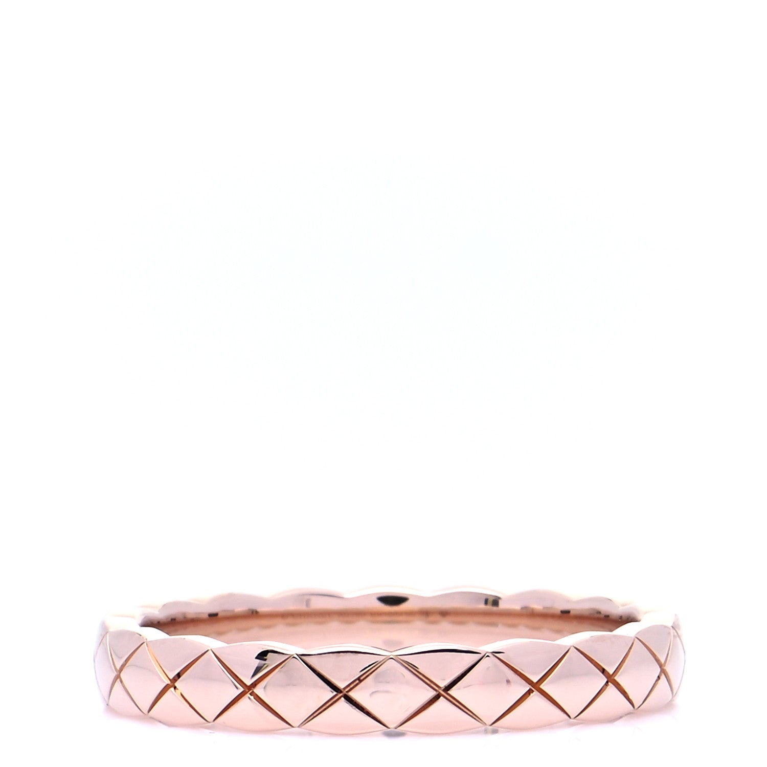 Chanel 18K Beige Gold Mini Coco Crush Ring 55 7.25 1 of 6