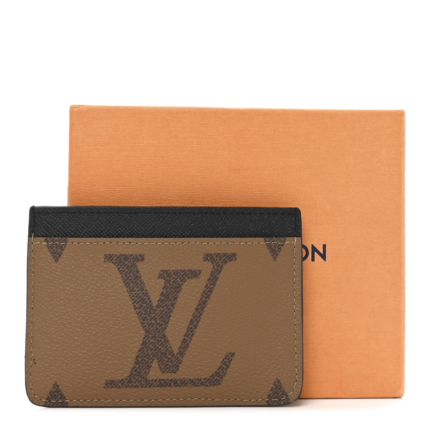 Reverse Monogram Side Up Card Holder