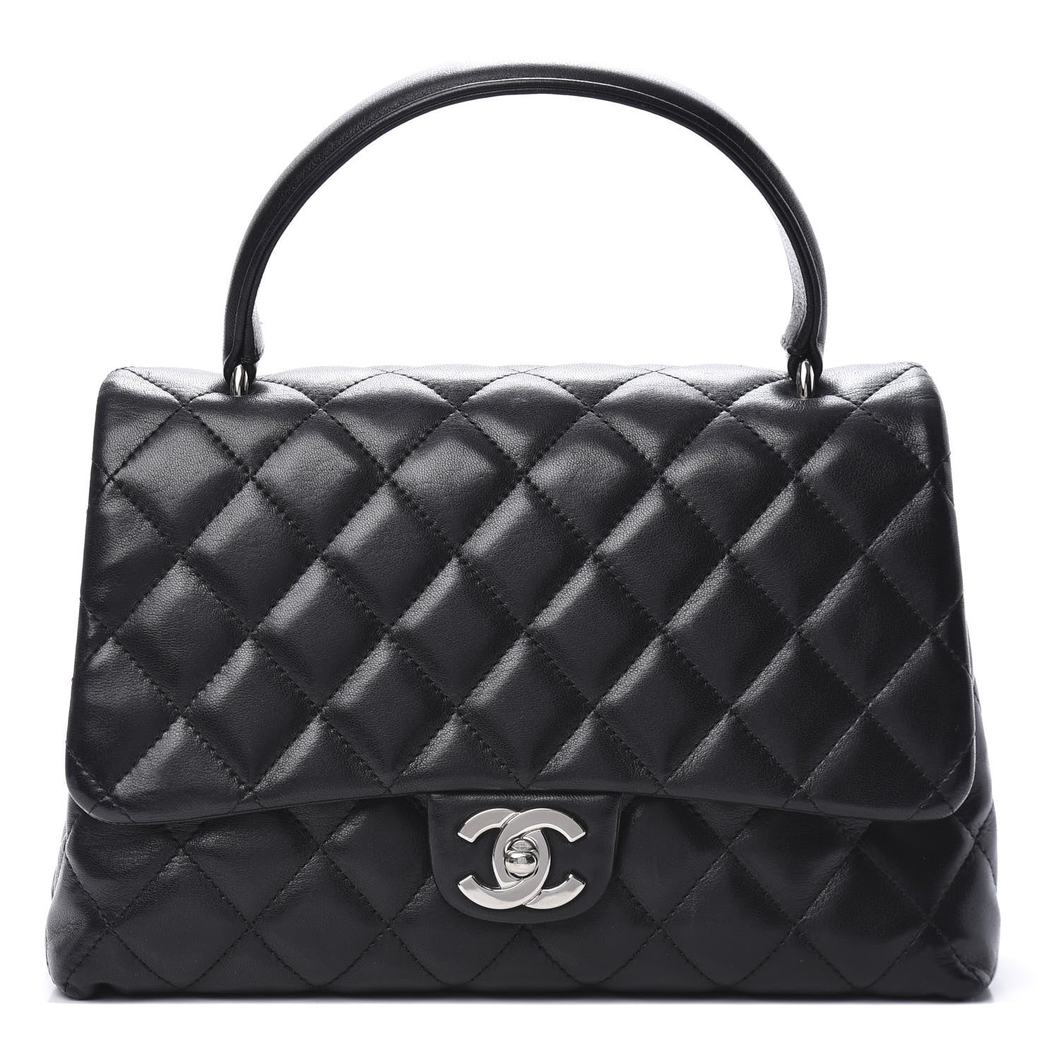 Chanel Lambskin Quilted Medium Kelly Flap Bag Black 1 of 16