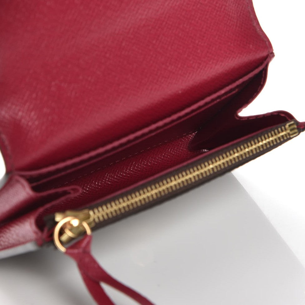 Monogram Rosalie Coin Purse Fuchsia