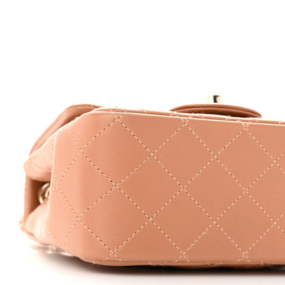 Chanel Lambskin Quilted Mini Square Flap Brown 9 of 10